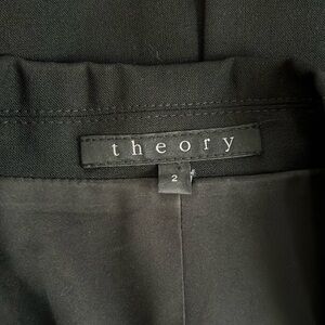 Theory women’s Gabe B Polished wool blend black suit blazer Size 2